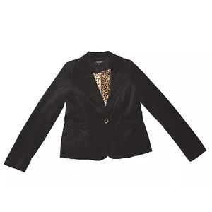Karen Kane Women's Black Suede Blazer